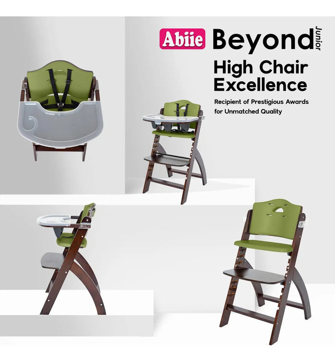 Silla Alta De Madera Con Bandeja Moderna Para Comedor