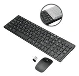Combo Teclado Numérico Y Mouse Óptico K-06 Inalámbrico Usb Teclado Negro