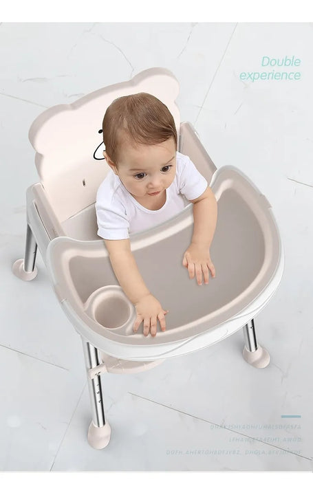 Silla Comedor Para Bebe Multifuncional 5 En 1 + Obseq Bz-506 Color Azul Ninos