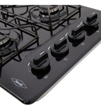 Estufa De Empotrar Esmaltada 60x43 Cm Gas Natural Haceb Color Negro