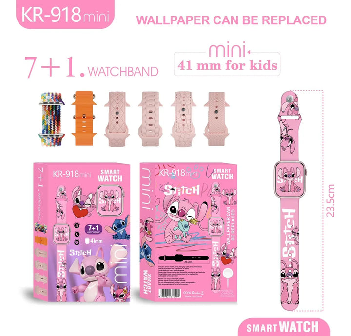 Combo Mini Reloj Para Niños Kr-918 7 En 1 Personajes - Según Disponibilidad