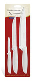 Juego De Cuchillos Kit X3 Tramontina Original Inoxidables Blanco