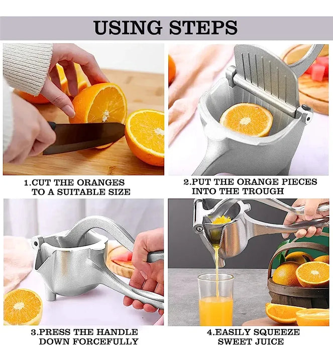 Exprimidor Manual D Jugo D Frutas En Aluminio Alta Resistenc