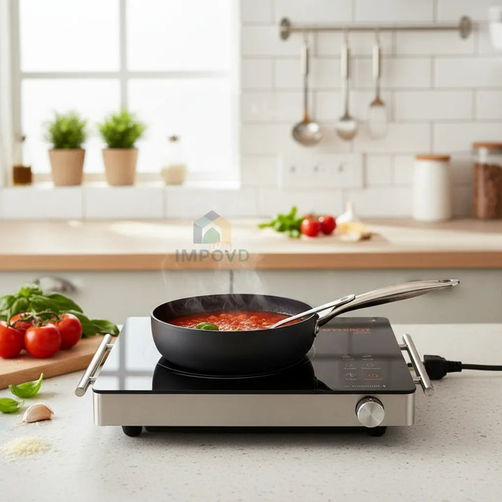 Estufa Induccion Electrica Portatil Practica Segura Rapida Negro