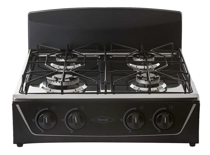 Estufa De Mesa Avellana T Gas Natural Negra Haceb Color Negro