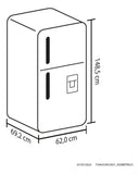 Nevera Haceb No Frost 243 Litros Manija Integrada Negra