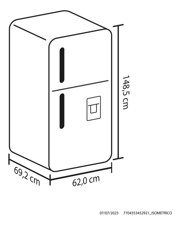Nevera Haceb No Frost 243 Litros Manija Integrada Negra