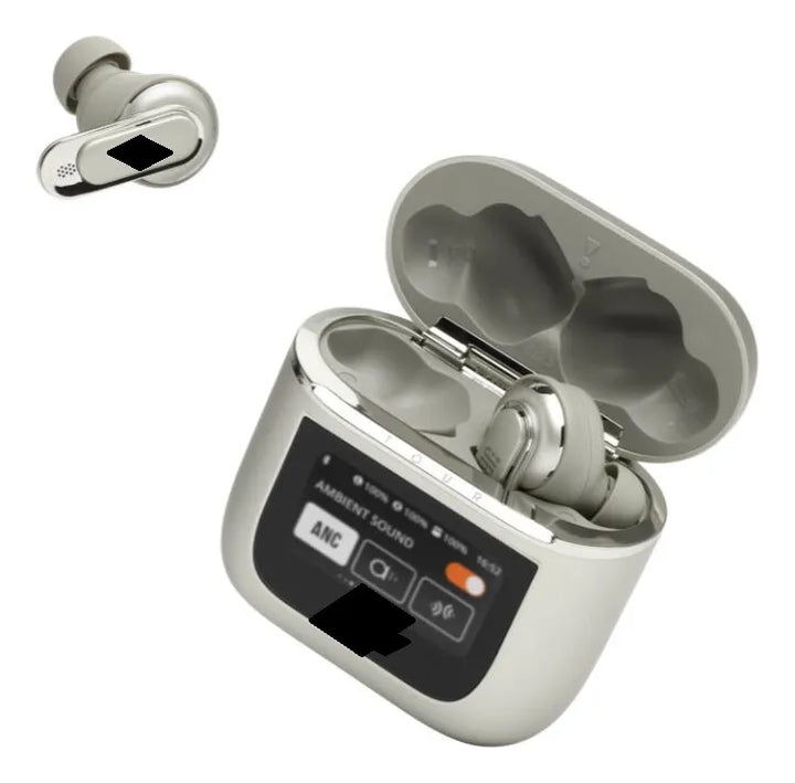 Auriculares Audifonos Inalambricos Bluetooth Con Pantalla Dorado Oscuro