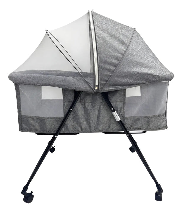 Corral Cuna Mecedora Para Bebé Portátil C118 Gris