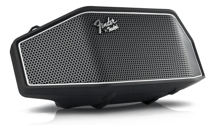Fender X Teufel Rockster Cross - Altavoz Bluetooth Inalámbrico Portátil, Resistente, Impermeable, 16 Horas De Batería, Potente Sonido Estéreo, Subwoofer, Banco De Energía Integrado, Correa De Guitarra