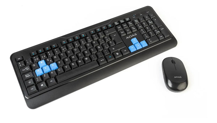 Kit De Teclado Y Mouse Inalámbrico Español M900 Color del mouse Negro Color del teclado Negro