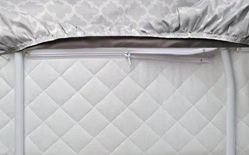 Moisés Y Cuna Mecedora Con Almacenamiento - Gris/linterna