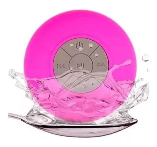 Parlante Alta Voz Recargable Ducha Bluetooth Resiste Agua Color Fucsia