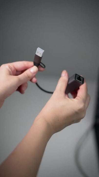 Adaptador 2en1 Usb A Y C A Rj45 Lan Ethernet 10/100/1000mbps