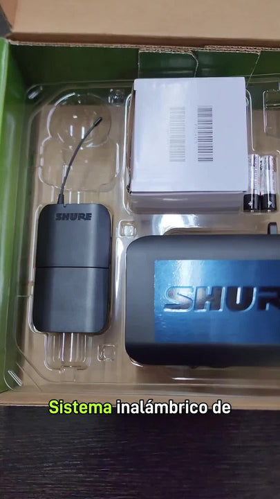 Shure Blx14 Sistema Inalambrico Para Guitarra O Bajo (receptor + Transmisor Bodypack + Cable Wa302)