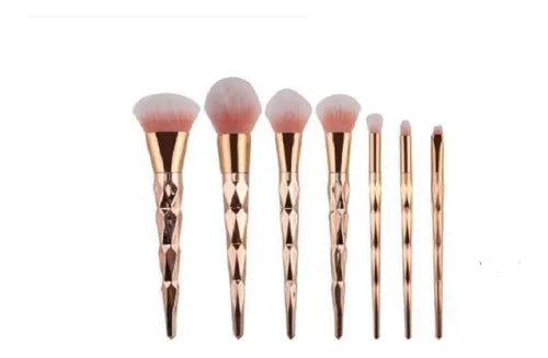 Set De Brochas Diamante Rose Gold