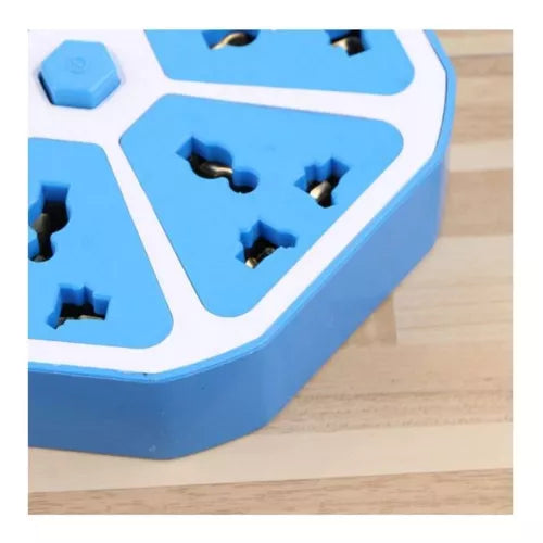 Multitoma Hexagonal Alargue Enchufes 5 Toma Corriente 2 Usb