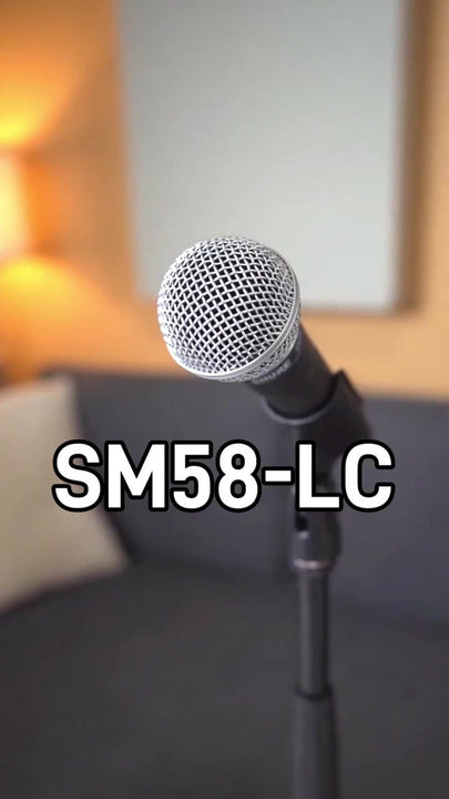 Micrófono Shure SM SM58-LC Dinámico Cardioide color gris oscuro y plateado