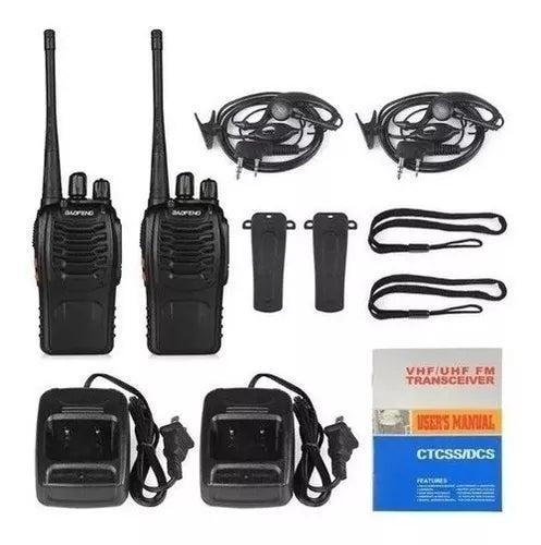 Walkie Talkie Intercomunicador Boquitoqui Kit X 2 Baofeng