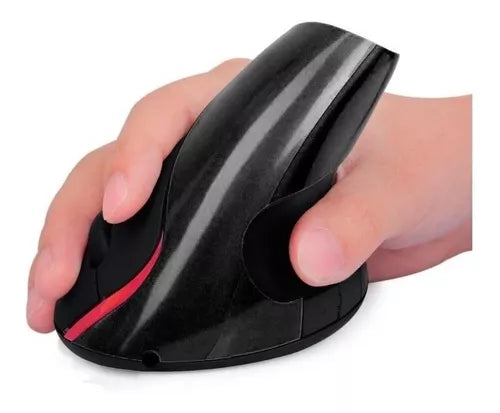 Mouse gamer vertical inalámbrico recargable Weibo WB-881 negro