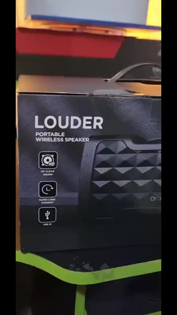 Altavoz Bluetooth Portátil Fuerte De 40w Ipx6 Negro