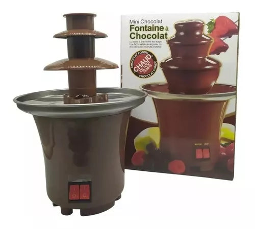 Mini Fuente De Chocolate 3 Niveles Eléctrica Acero