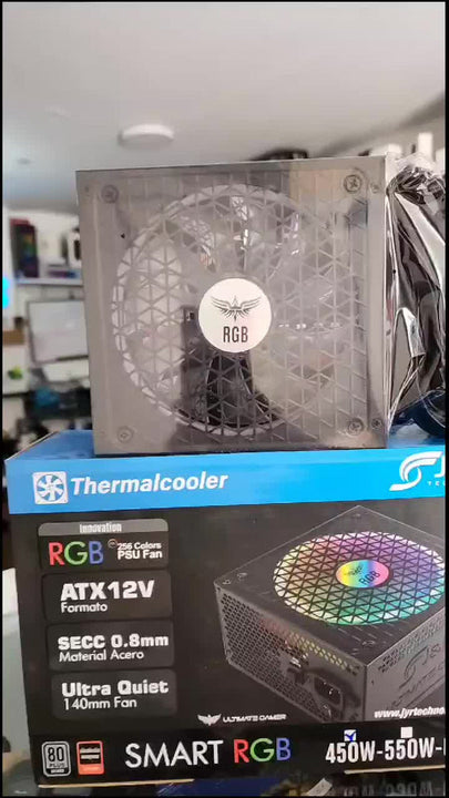 Fuente De Poder Gamer Rgb 450w 80+ Silver Psu-005 Rgb