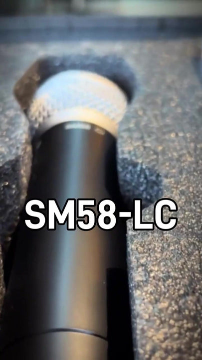 Micrófono Shure SM SM58-LC Dinámico Cardioide color gris oscuro y plateado