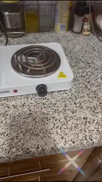 Estufa Eléctrica 2 Puestos 5 Niveles De Temperatura 2000w Co Blanco