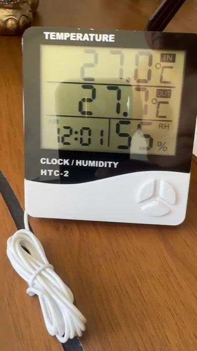 Termohigrometro Digital Higrometro,termometro,reloj Alarma