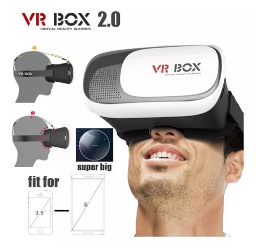 Gafas De Realidad Virtual 3d Vr Box + Control Bluetooth