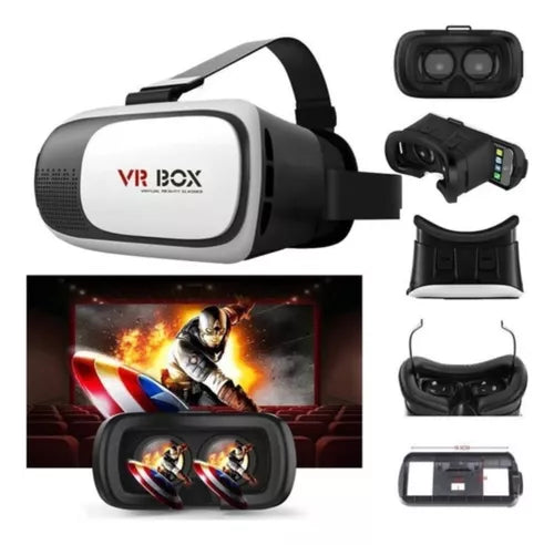 Gafas De Realidad Virtual 3d Vr Box + Control Bluetooth