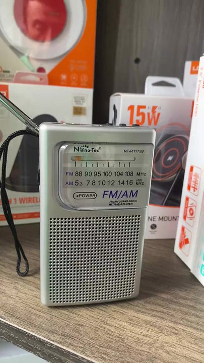 Radio Portátil Nanotec Am/fm/sw Recargable Bluetooth