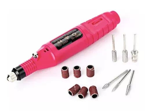 Kit Pulidor Esmeril De Uñas Drill Semiprofesional Pen Type 110V/220V