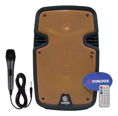 Parlante Sonivox Vs-ss2135 Portátil Con Bluetooth Negra Color Negro