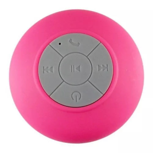 Parlante Alta Voz Recargable Ducha Bluetooth Resiste Agua Color Fucsia