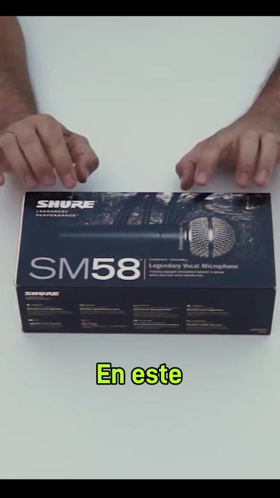 Micrófono Shure SM SM58-LC Dinámico Cardioide color gris oscuro y plateado
