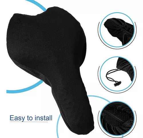 Cojín Gel Bicicletas Sillín Forro Funda Protector Asiento