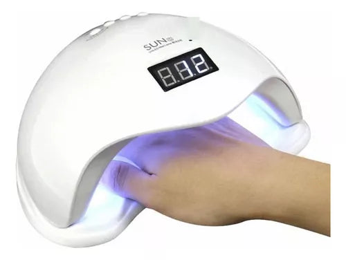 Secador Esmalte Gel Acrilica Uv Lampara 18led 36w Digital Color Blanco 110V/220V