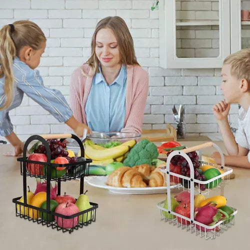 Organizador Almacenador Estante Frutas Y Verduras 2 Niveles