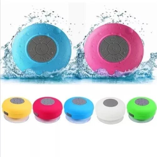 Parlante Alta Voz Recargable Ducha Bluetooth Resiste Agua Color Fucsia