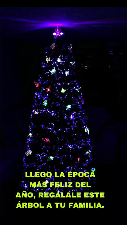 Arbol De Fibra Óptica Y Led 1.50, 1 Año De Garantía+regalo