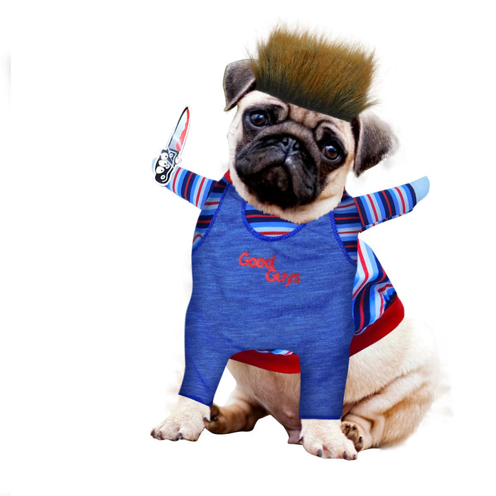 Disfraz De Chuky Para Perro Gato Mascotas Halloween TV51