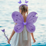 Disfraz Mariposa Hada Alas Diadema Varita Halloween OD500