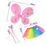 Disfraz Hada Mariposa Tutú Alas Niña Halloween OF081