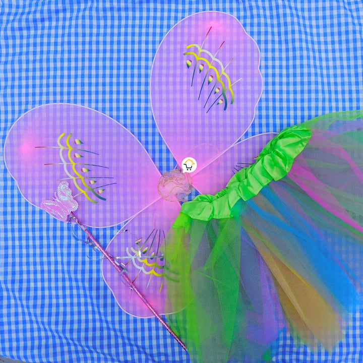 Disfraz Hada Mariposa Tutú Alas Niña Halloween OF081