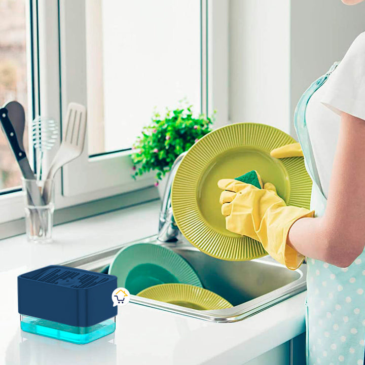 Dispensador Jabón Lavaplatos Esponja Cocina Jsm-127