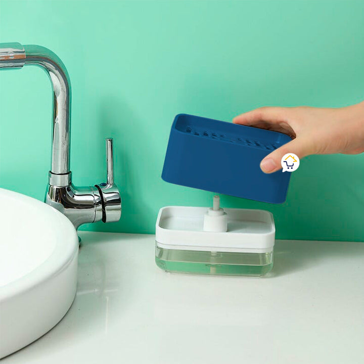 Dispensador Jabón Lavaplatos Esponja Cocina Jsm-127