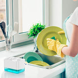 Dispensador Jabón Lavaplatos Esponja Cocina Jsm-127