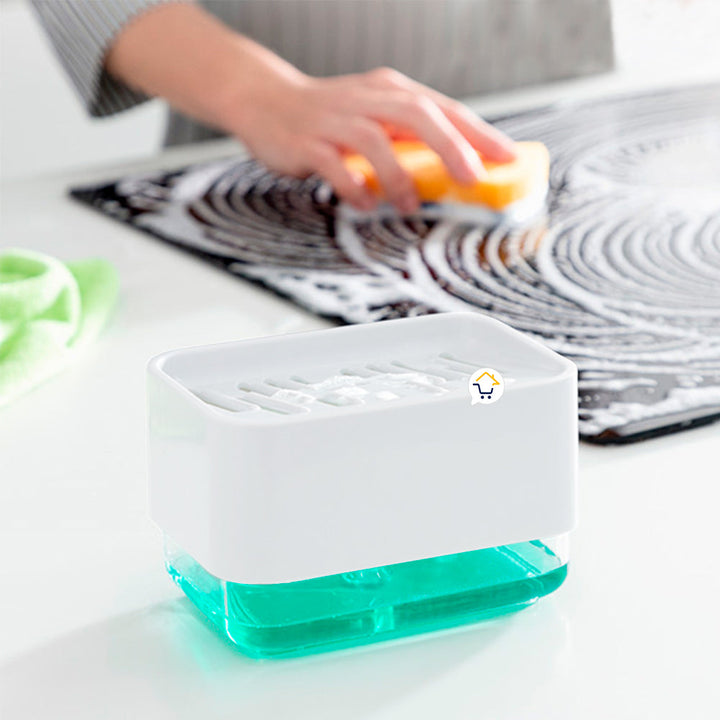 Dispensador Jabón Lavaplatos Esponja Cocina Jsm-127